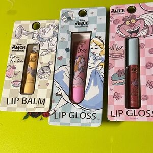 Disney Alice in Wonderland Lip Gloss and Balm Trio
